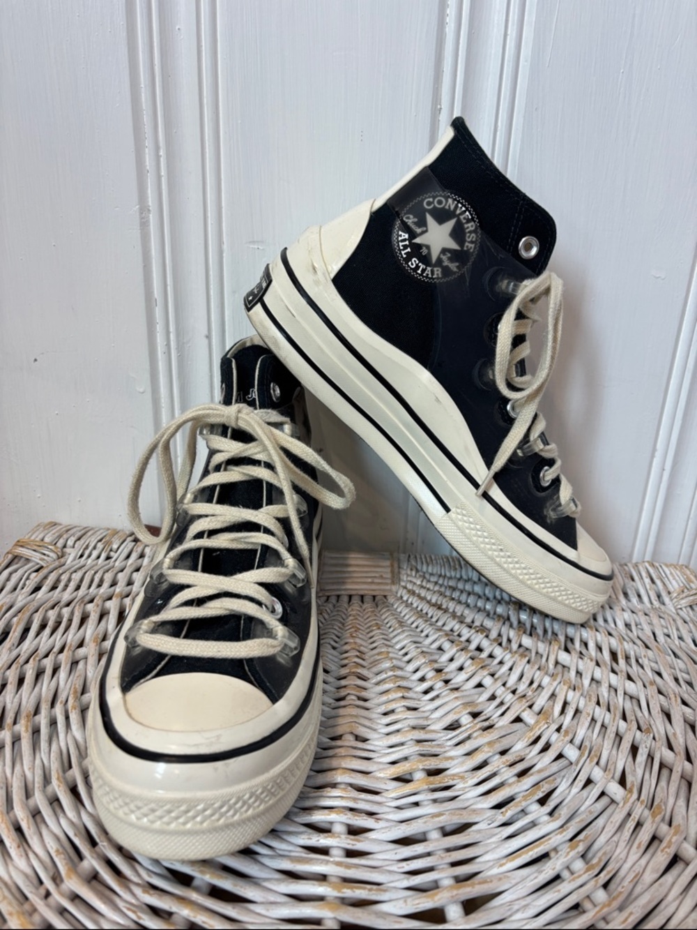 Rare CONVERSE X KIM JONES Chuck 70 High Utility Wave Sneakers | Size 8